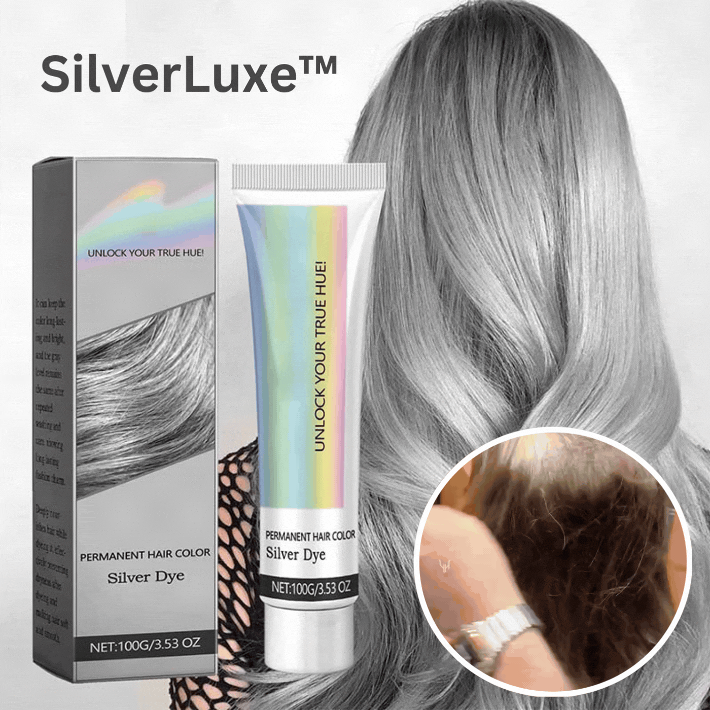 1+1 Free | SilverFoxy™ – Silver Hair Color Cream, Easy to Use