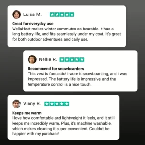 WellaHeat Heated Vest Customers Reviews